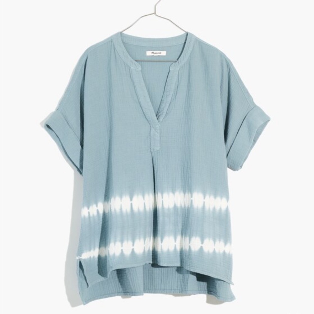 Madewell Tie-Dye Lightspun Lakeline Popover Shirt